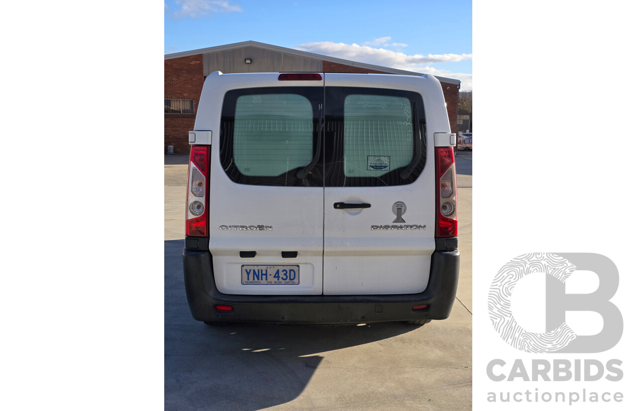 7/2009 Citroen Dispatch LWB G9C 4d Van White Turbo Diesel 2.0L - Refrigerated Van