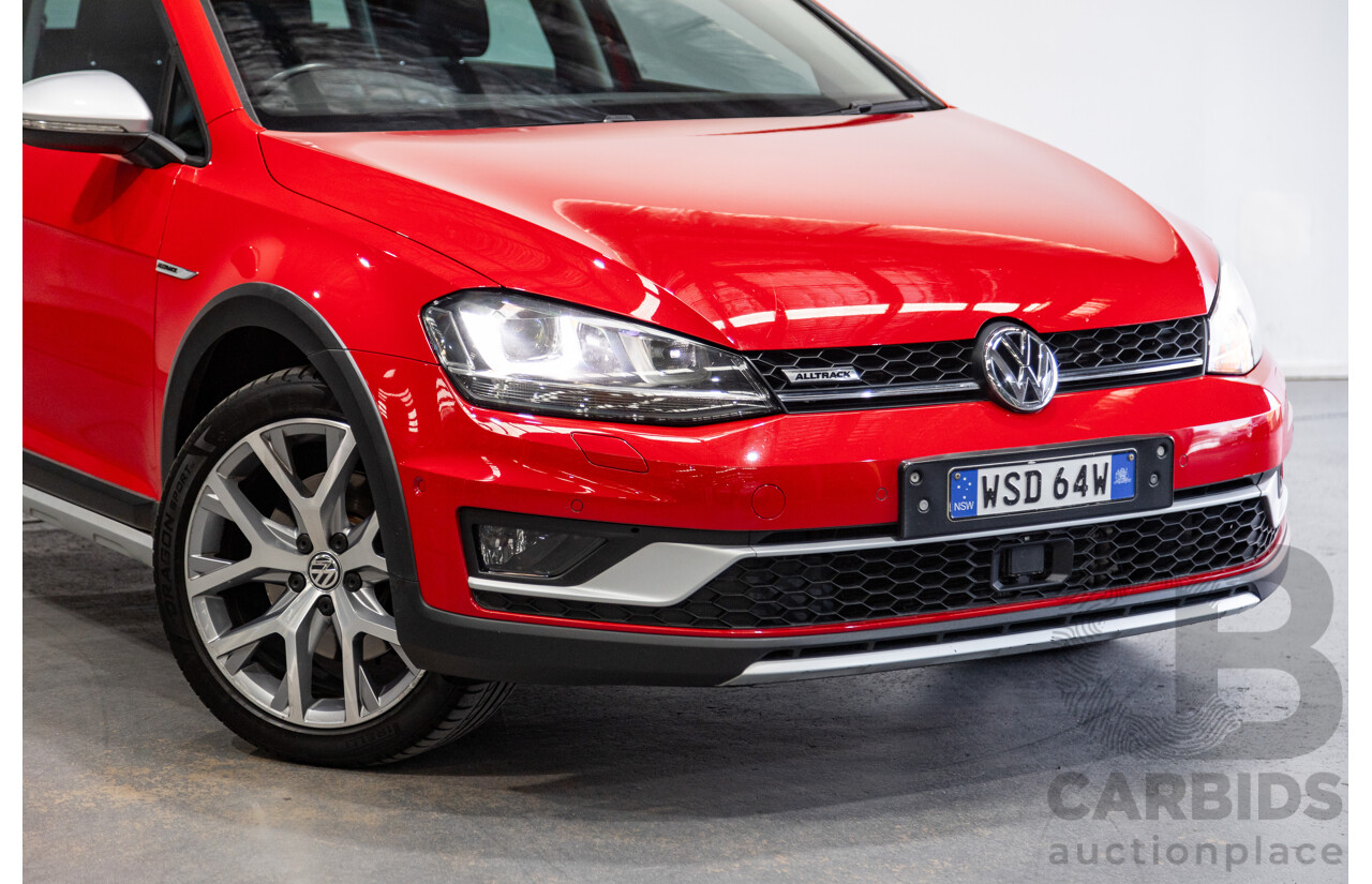 08/2015 Volkswagen Golf Alltrack 132 TSI (AWD) MK7 AU MY16 4d Wagon Tornado Red Turbo 1.8L