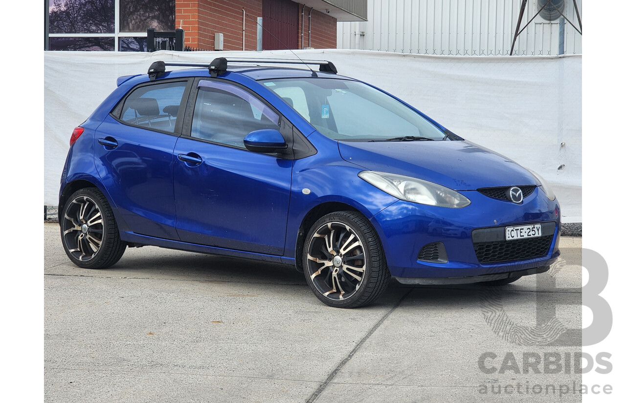 09/2008 Mazda Mazda2 MAXX FWD DE 5D Hatchback Blue 1.5L