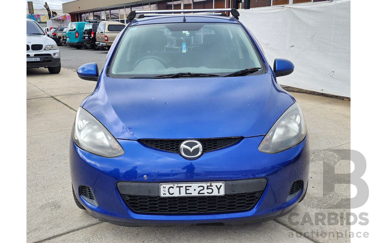 09/2008 Mazda Mazda2 MAXX FWD DE 5D Hatchback Blue 1.5L