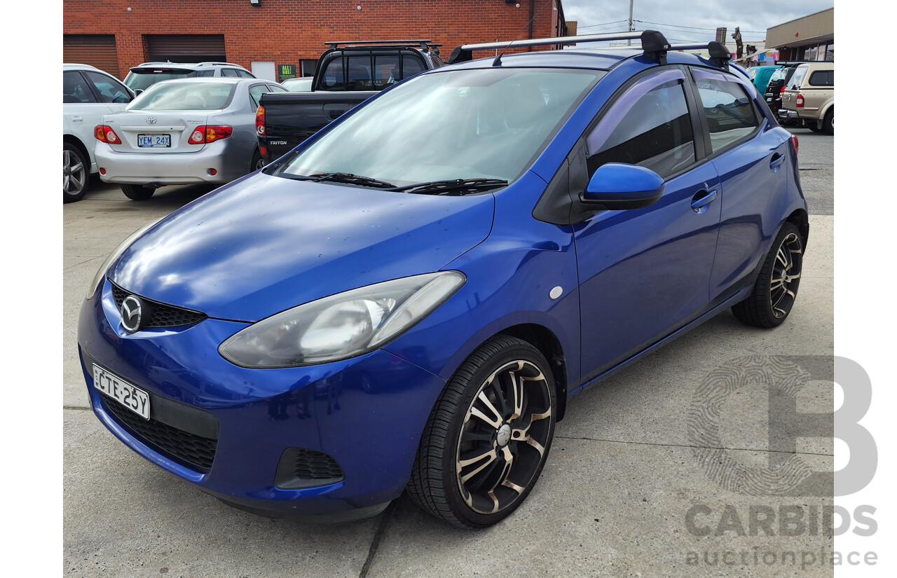 09/2008 Mazda Mazda2 MAXX FWD DE 5D Hatchback Blue 1.5L