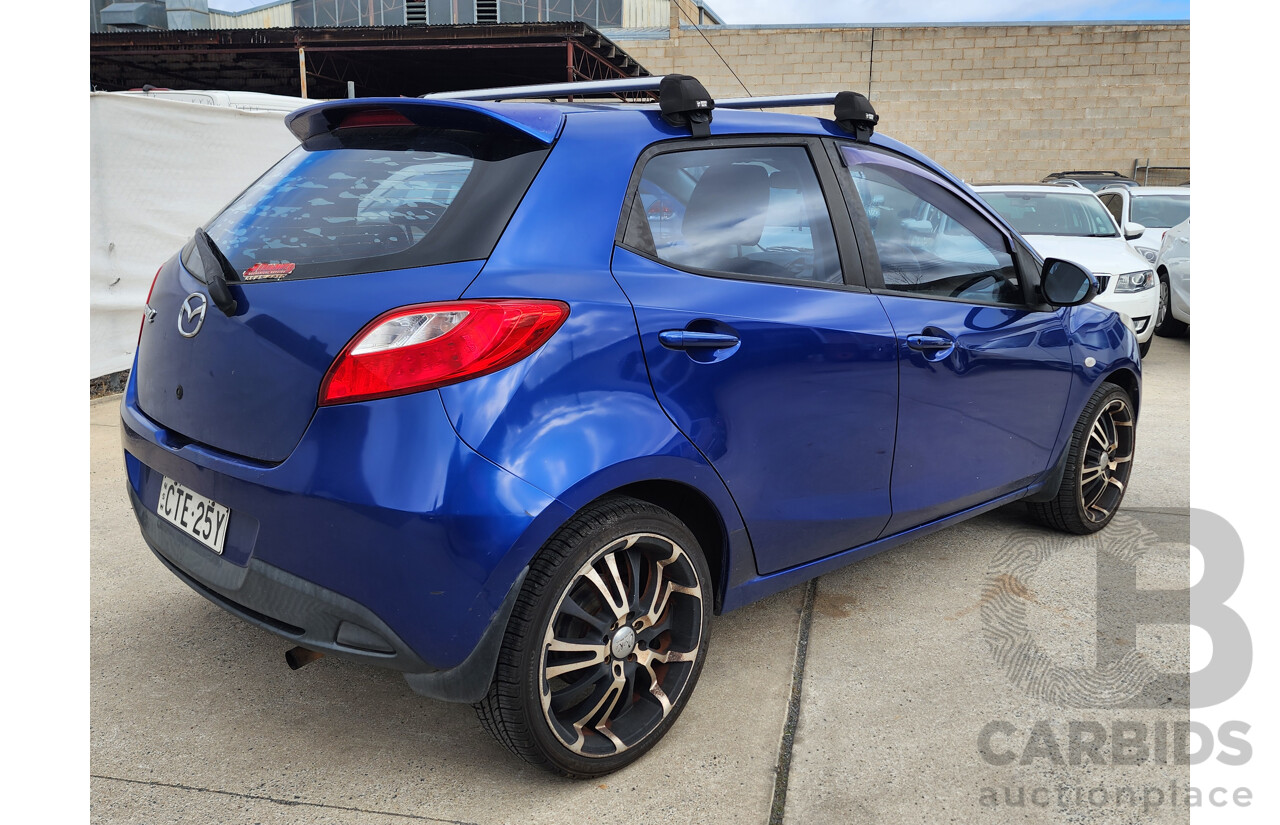 09/2008 Mazda Mazda2 MAXX FWD DE 5D Hatchback Blue 1.5L