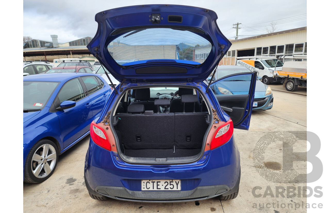 09/2008 Mazda Mazda2 MAXX FWD DE 5D Hatchback Blue 1.5L