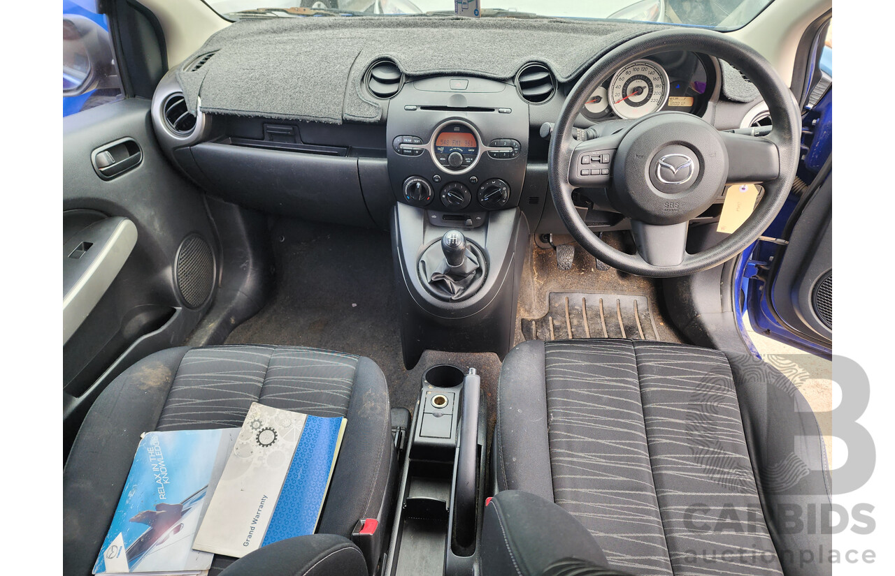 09/2008 Mazda Mazda2 MAXX FWD DE 5D Hatchback Blue 1.5L