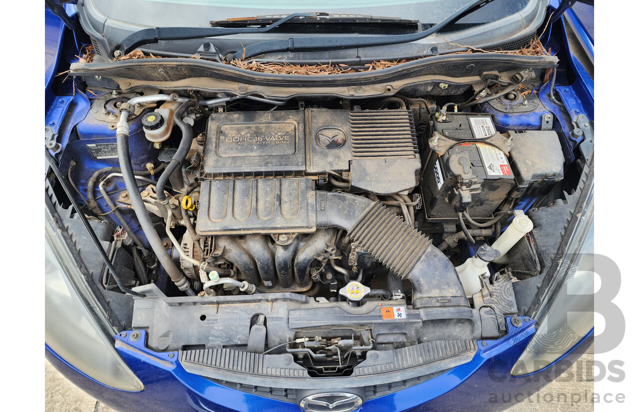 09/2008 Mazda Mazda2 MAXX FWD DE 5D Hatchback Blue 1.5L