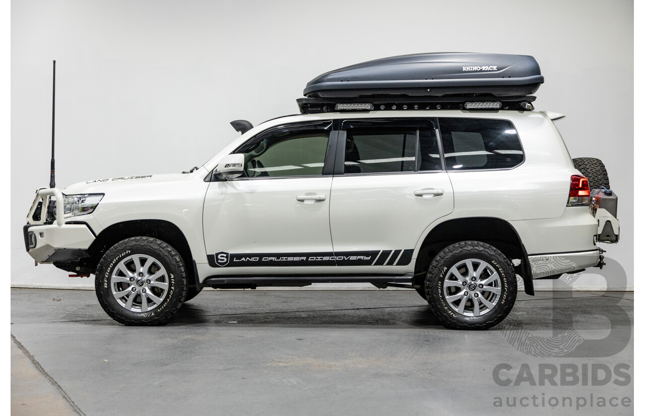 02/2020 Toyota Landcruiser VX (4x4) VDJ200R MY20 4d Wagon Crystal Pearl White Twin Turbo Diesel V8 4.5L - 7 Seater