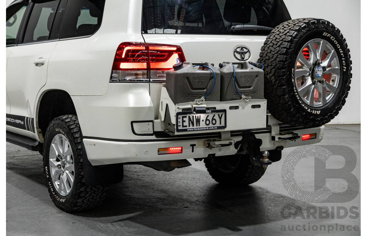 02/2020 Toyota Landcruiser VX (4x4) VDJ200R MY20 4d Wagon Crystal Pearl White Twin Turbo Diesel V8 4.5L - 7 Seater