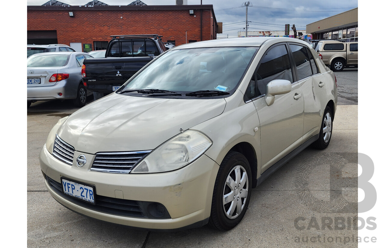 03/2008 Nissan Tiida ST FWD C11 MY07 4D Sedan Beige 1.8L