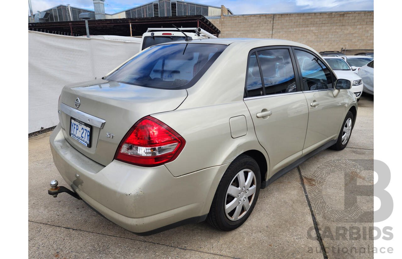 03/2008 Nissan Tiida ST FWD C11 MY07 4D Sedan Beige 1.8L