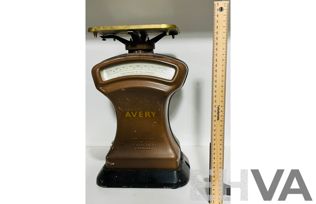 Vintage Avery 1kg Mechanical Scale