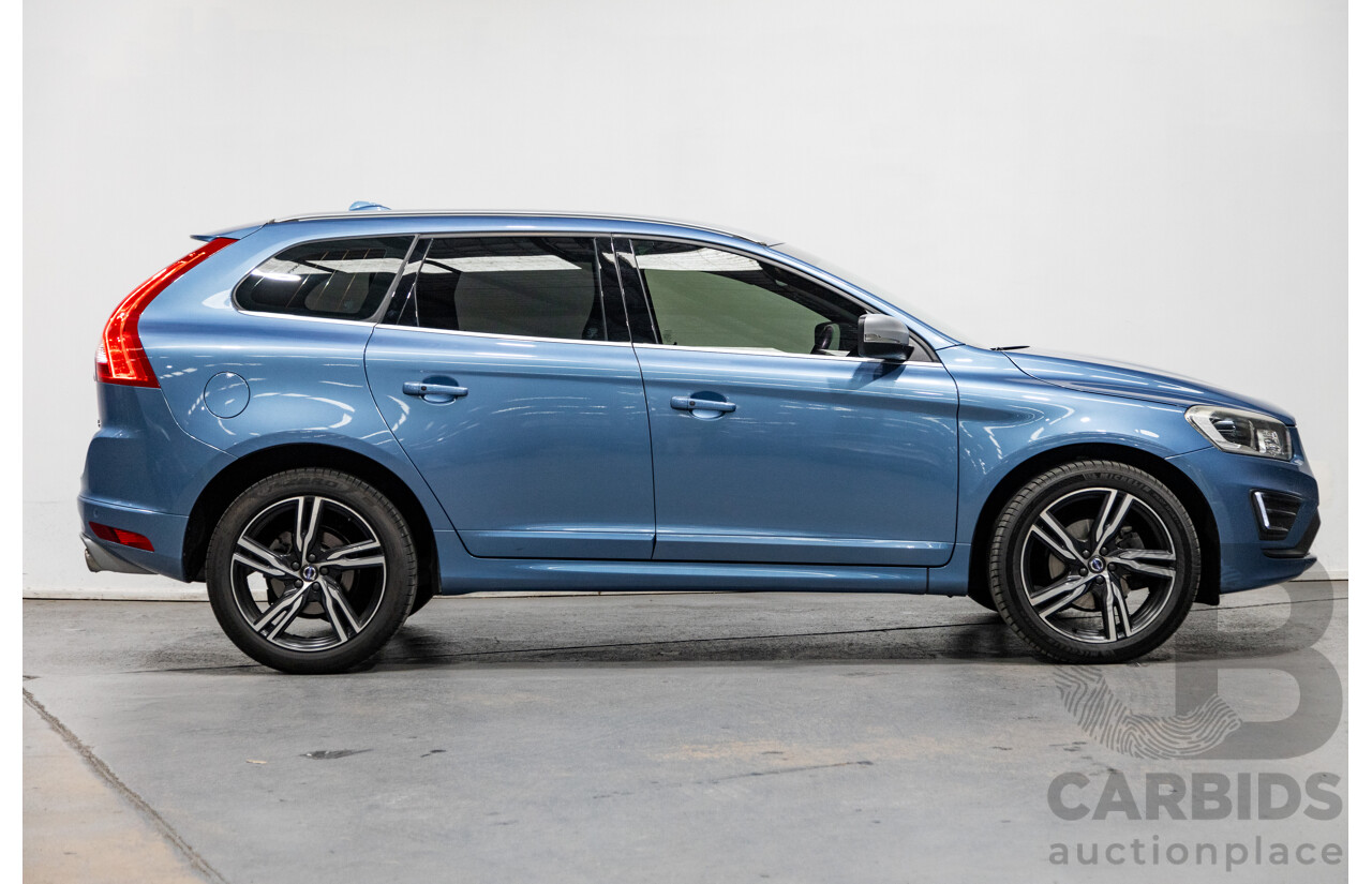 4/2017 Volvo XC60 T6 R-Design (AWD) DZ MY17 4d Wagon Power Blue Metallic Twin Charged 2.0L