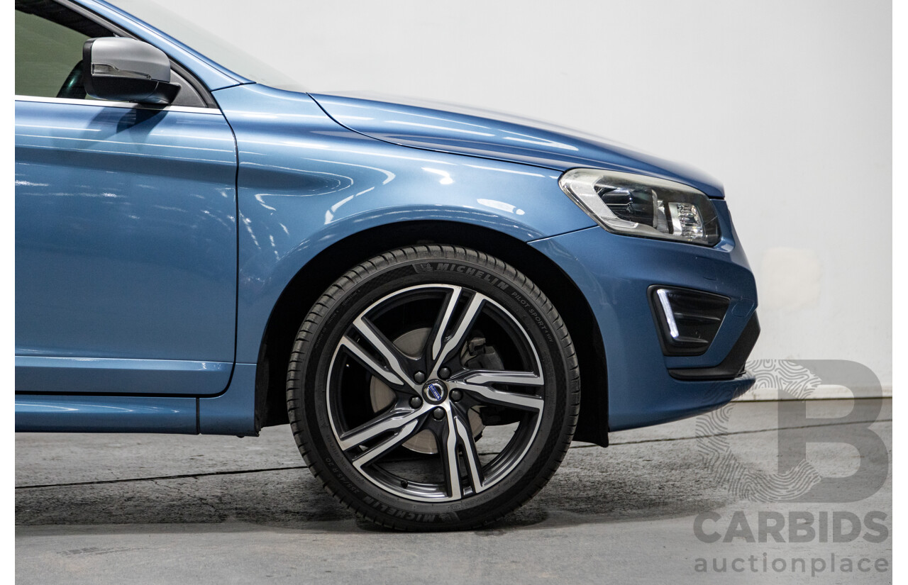 4/2017 Volvo XC60 T6 R-Design (AWD) DZ MY17 4d Wagon Power Blue Metallic Twin Charged 2.0L