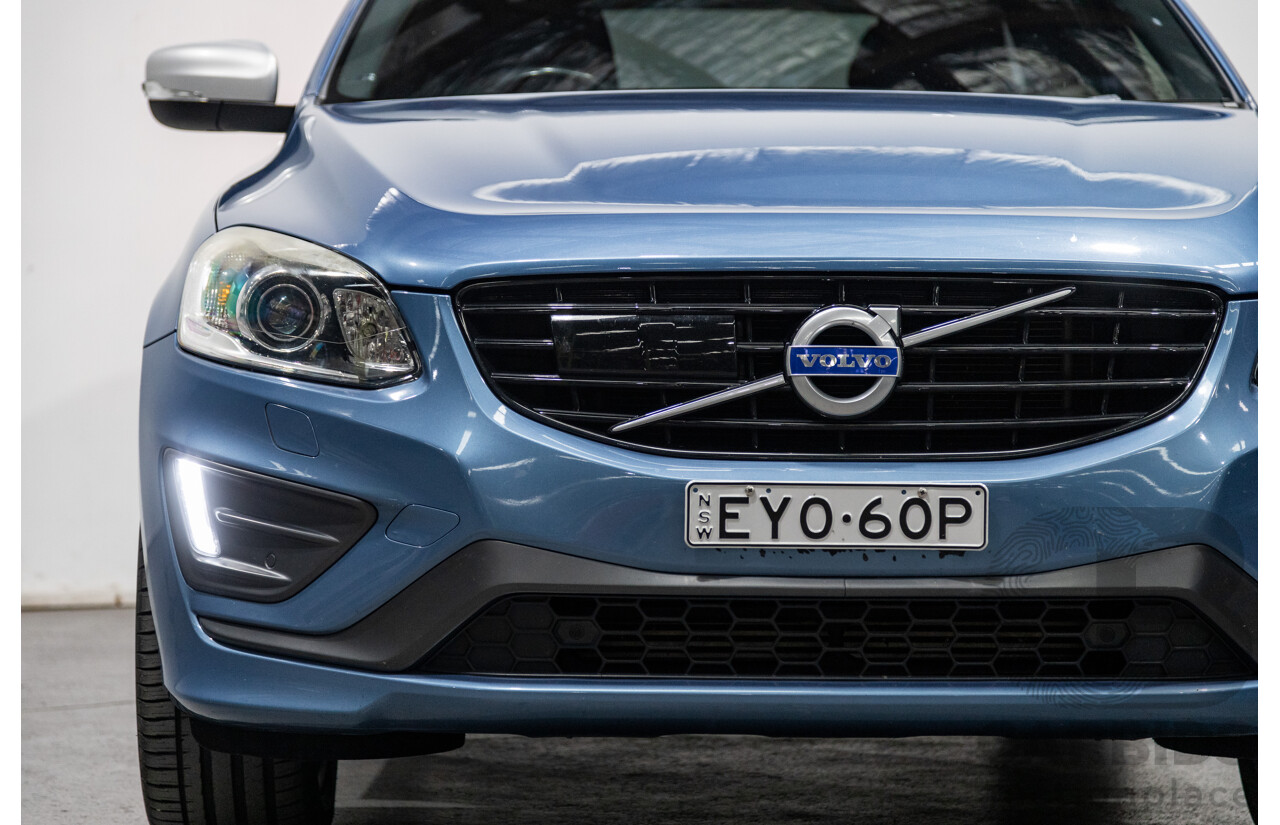 4/2017 Volvo XC60 T6 R-Design (AWD) DZ MY17 4d Wagon Power Blue Metallic Twin Charged 2.0L