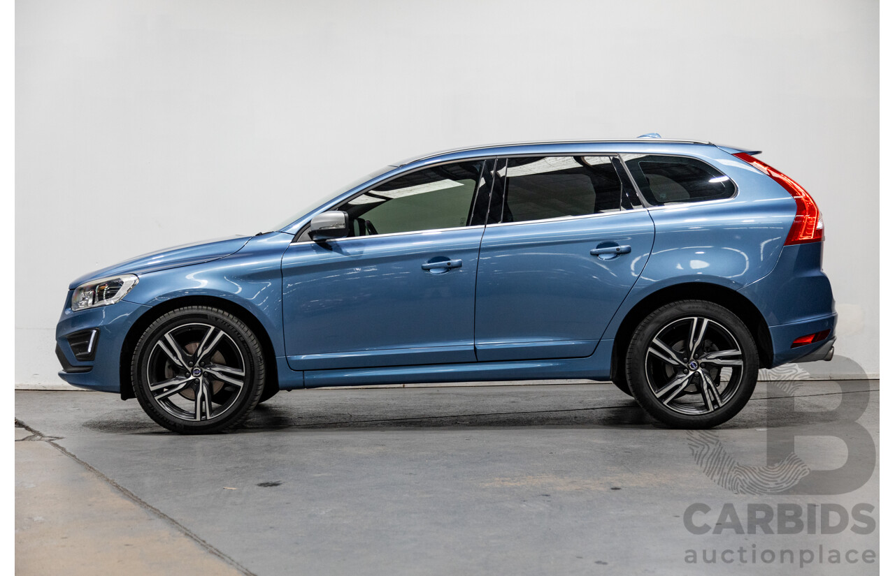 4/2017 Volvo XC60 T6 R-Design (AWD) DZ MY17 4d Wagon Power Blue Metallic Twin Charged 2.0L