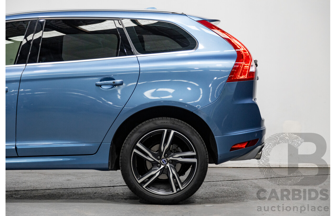 4/2017 Volvo XC60 T6 R-Design (AWD) DZ MY17 4d Wagon Power Blue Metallic Twin Charged 2.0L