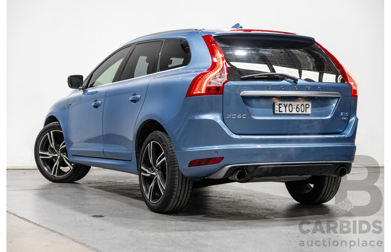 4/2017 Volvo XC60 T6 R-Design (AWD) DZ MY17 4d Wagon Power Blue Metallic Twin Charged 2.0L