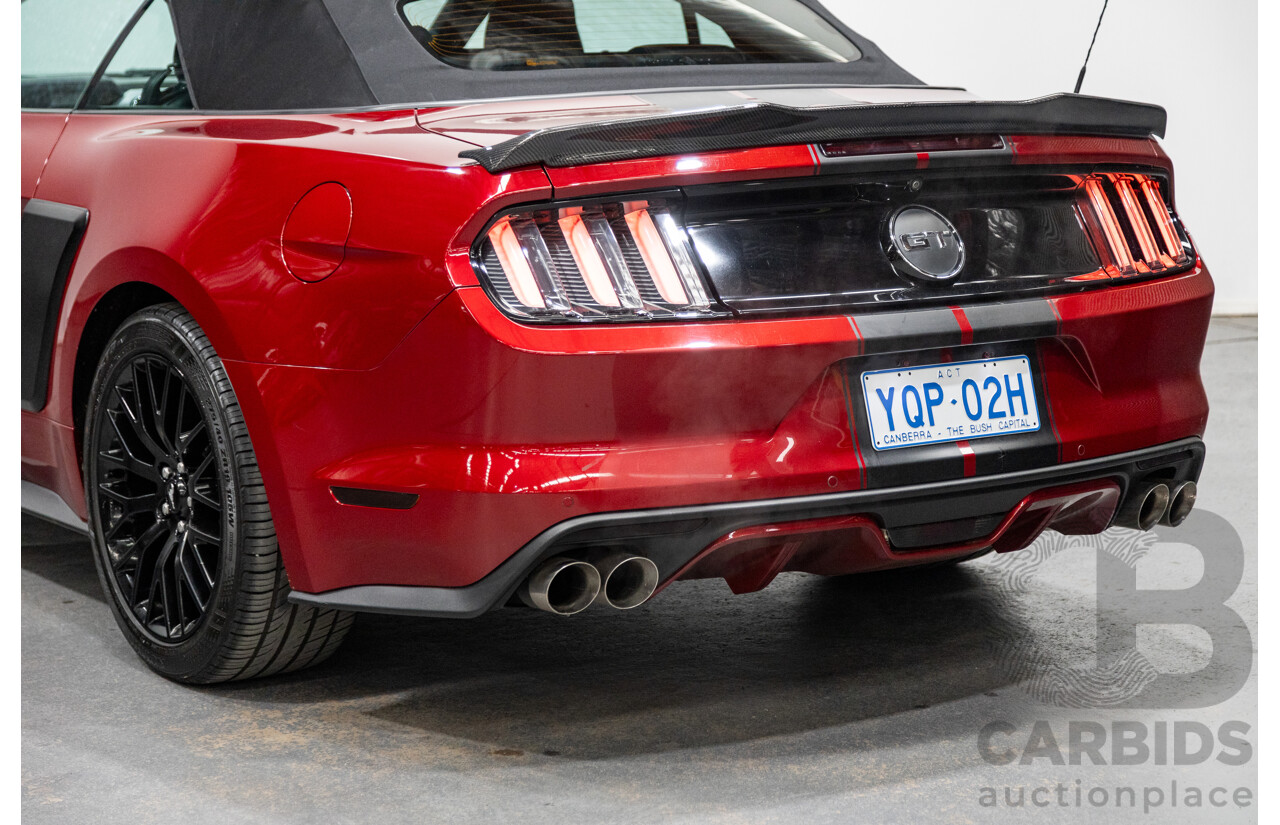 02/2017 Ford Mustang GT Convertible FM MY17 2d Convertible Ruby Red V8 5.0L