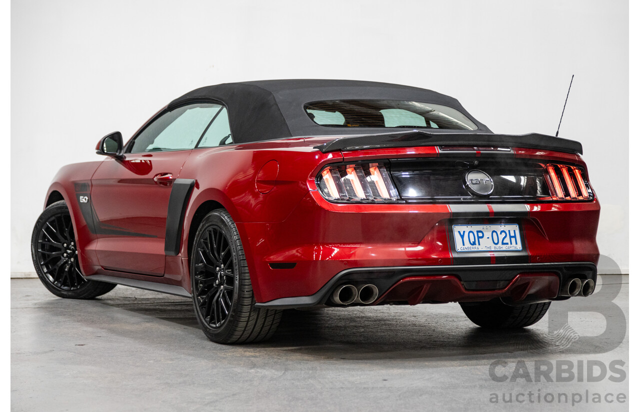 02/2017 Ford Mustang GT Convertible FM MY17 2d Convertible Ruby Red V8 5.0L