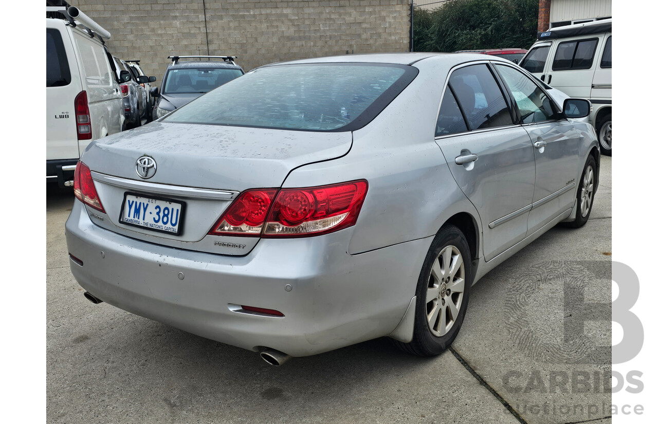 2/2007 Toyota Aurion Prodigy GSV40R 4d Sedan Silver 3.5L