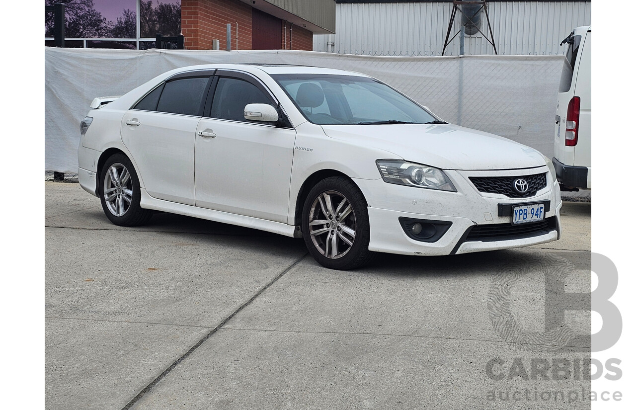 9/2009 Toyota Aurion Sportivo ZR6 GSV40R 09 UPGRADE 4d Sedan White 3.5L