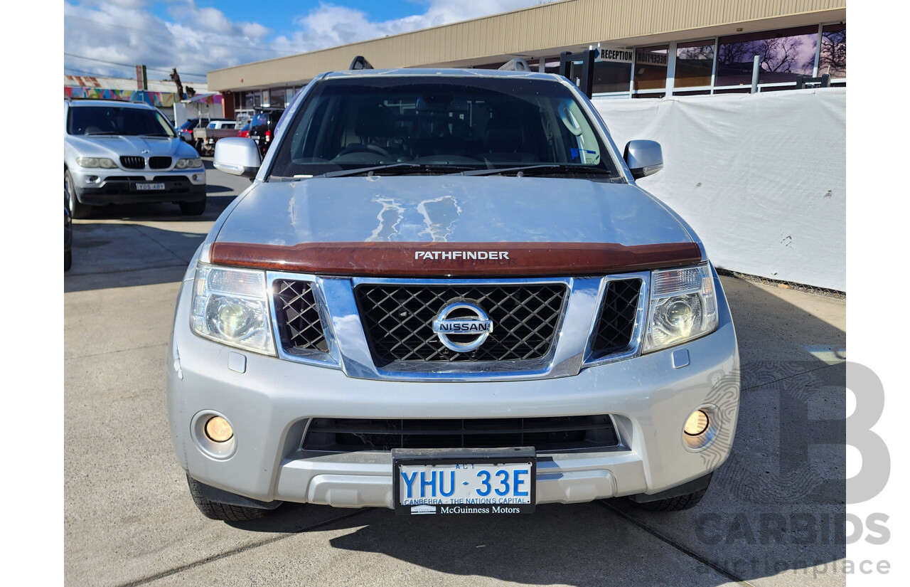 08/2011 Nissan Pathfinder Ti 550 4x4 R51 SERIES 4 4D Wagon Silver 3.0L