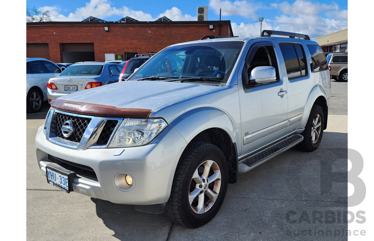 08/2011 Nissan Pathfinder Ti 550 4x4 R51 SERIES 4 4D Wagon Silver 3.0L