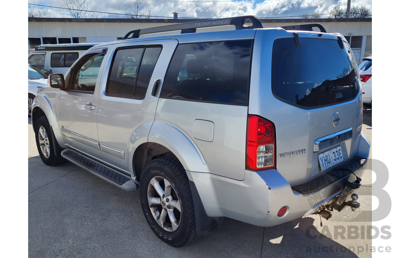 08/2011 Nissan Pathfinder Ti 550 4x4 R51 SERIES 4 4D Wagon Silver 3.0L