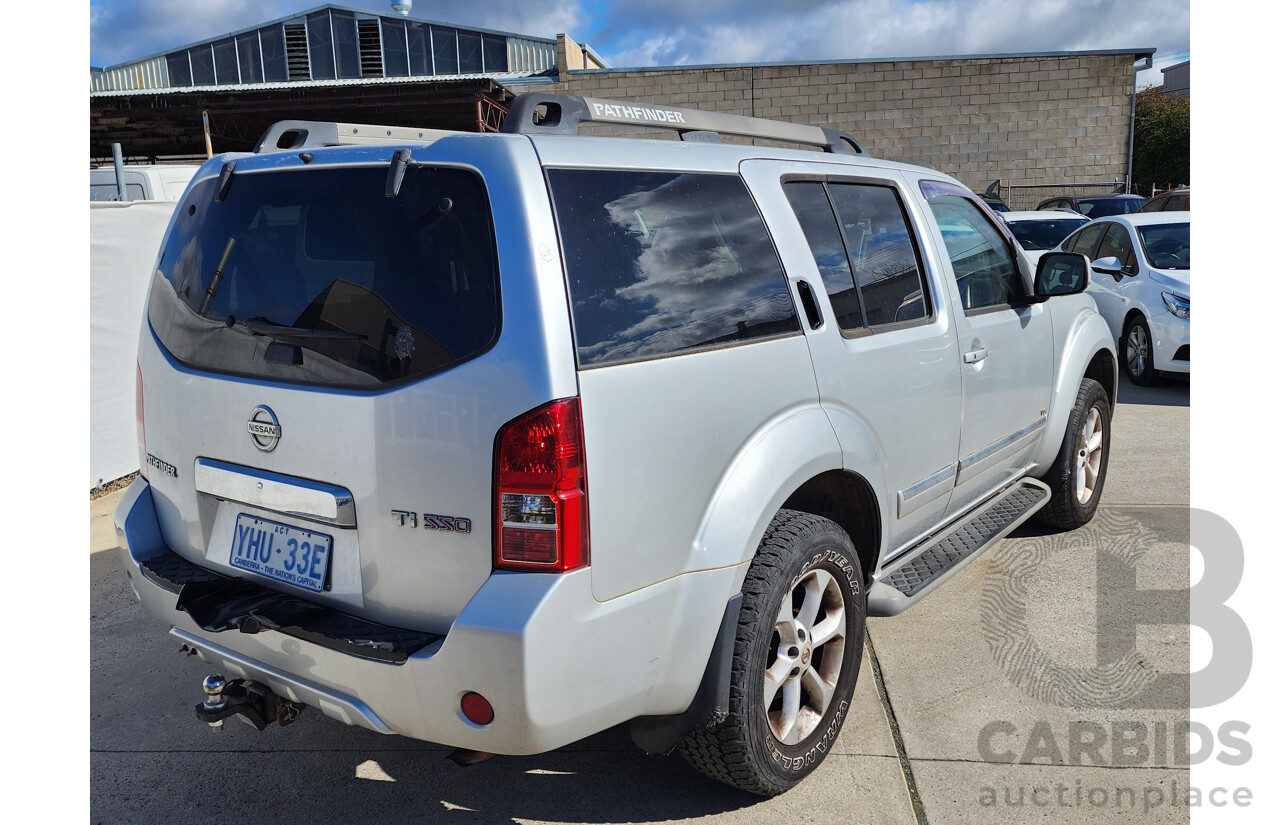 08/2011 Nissan Pathfinder Ti 550 4x4 R51 SERIES 4 4D Wagon Silver 3.0L