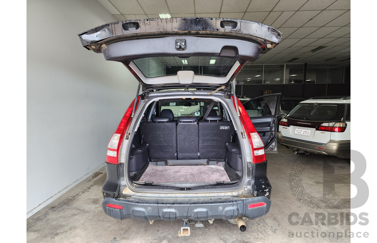 08/2008 Honda Cr-V (4x4) LUXURY 4x4 MY07 4D Wagon Black 2.4L