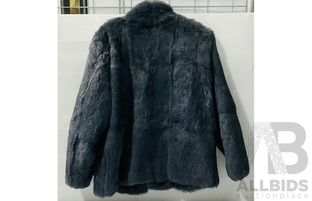 Vintage Hand Crafted Fur Coat with Hidden Pockets and Closure Hook - Label Inside Reads 16 - Jacket is a Large