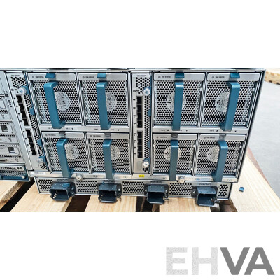 Cisco (UCS 5108) Server Chassis W/ 8x Cisco Intel Xeon Blade Servers