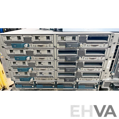 Cisco (UCS 5108) Server Chassis W/ 8x Cisco Intel Xeon Blade Servers