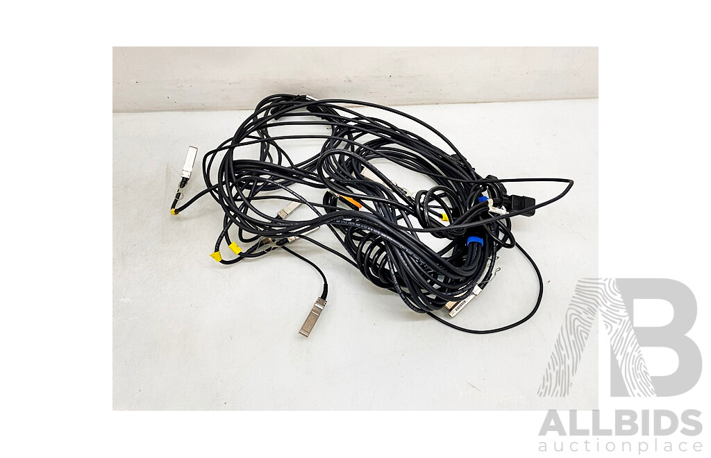 Assorted Lot of Server Rails & Power Cables