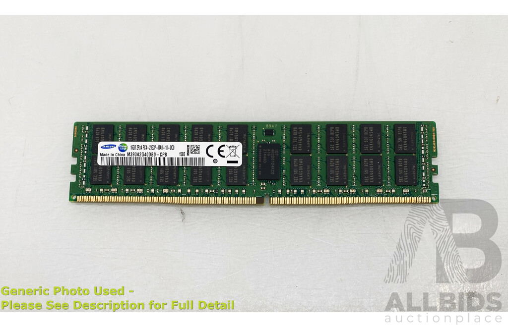 Samsung 16GB ECC DDR4 RDIMM RAM - Lot of Four