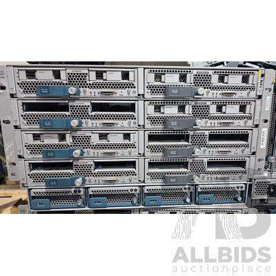 Cisco (UCS 5108) Server Chassis W/ 8x Cisco Intel Xeon Blade Servers