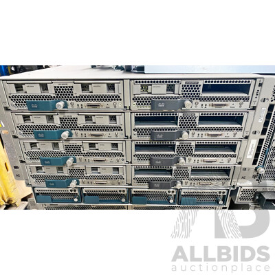 Cisco (UCS 5108) Server Chassis W/ 8x Cisco Intel Xeon Blade Servers