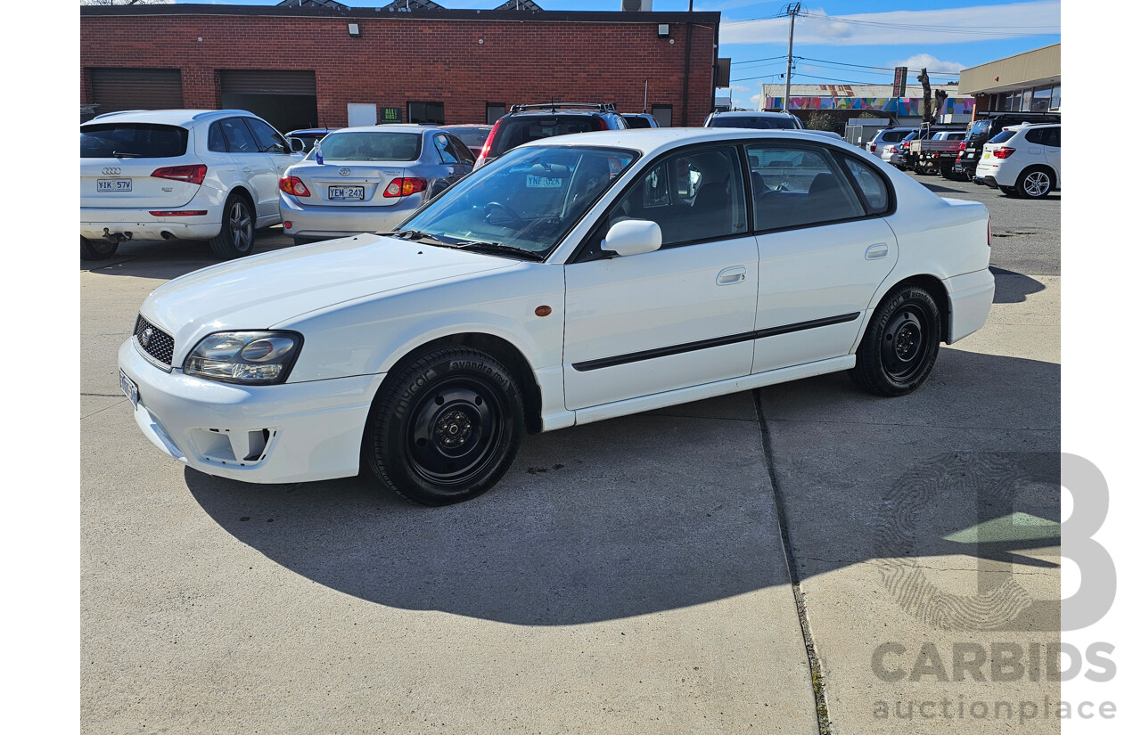 9/2001 Subaru Liberty GX (awd) MY01 4d Sedan White 2.0L