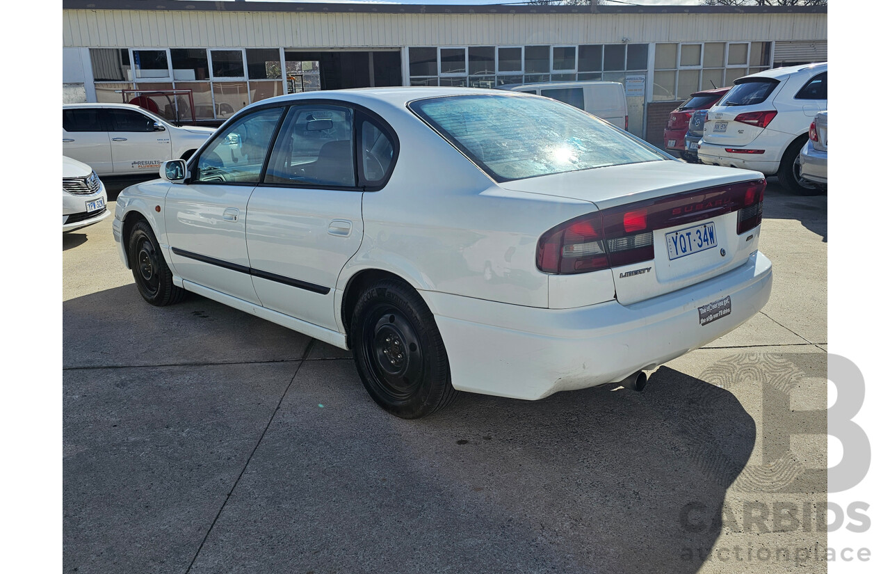 9/2001 Subaru Liberty GX (awd) MY01 4d Sedan White 2.0L