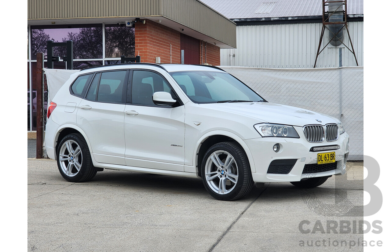 05/2013 Bmw X3 xDRIVE30d 4WD F25 4D Wagon White 3.0L