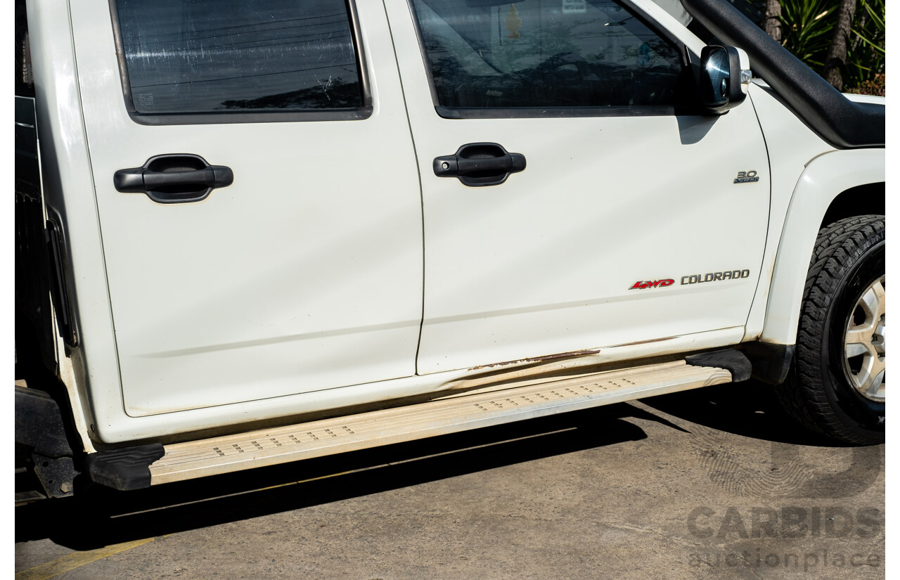 1/2010 Holden Colorado LX (4x4) RC MY10 Crew Cab P/Up White Turbo Diesel 3.0L