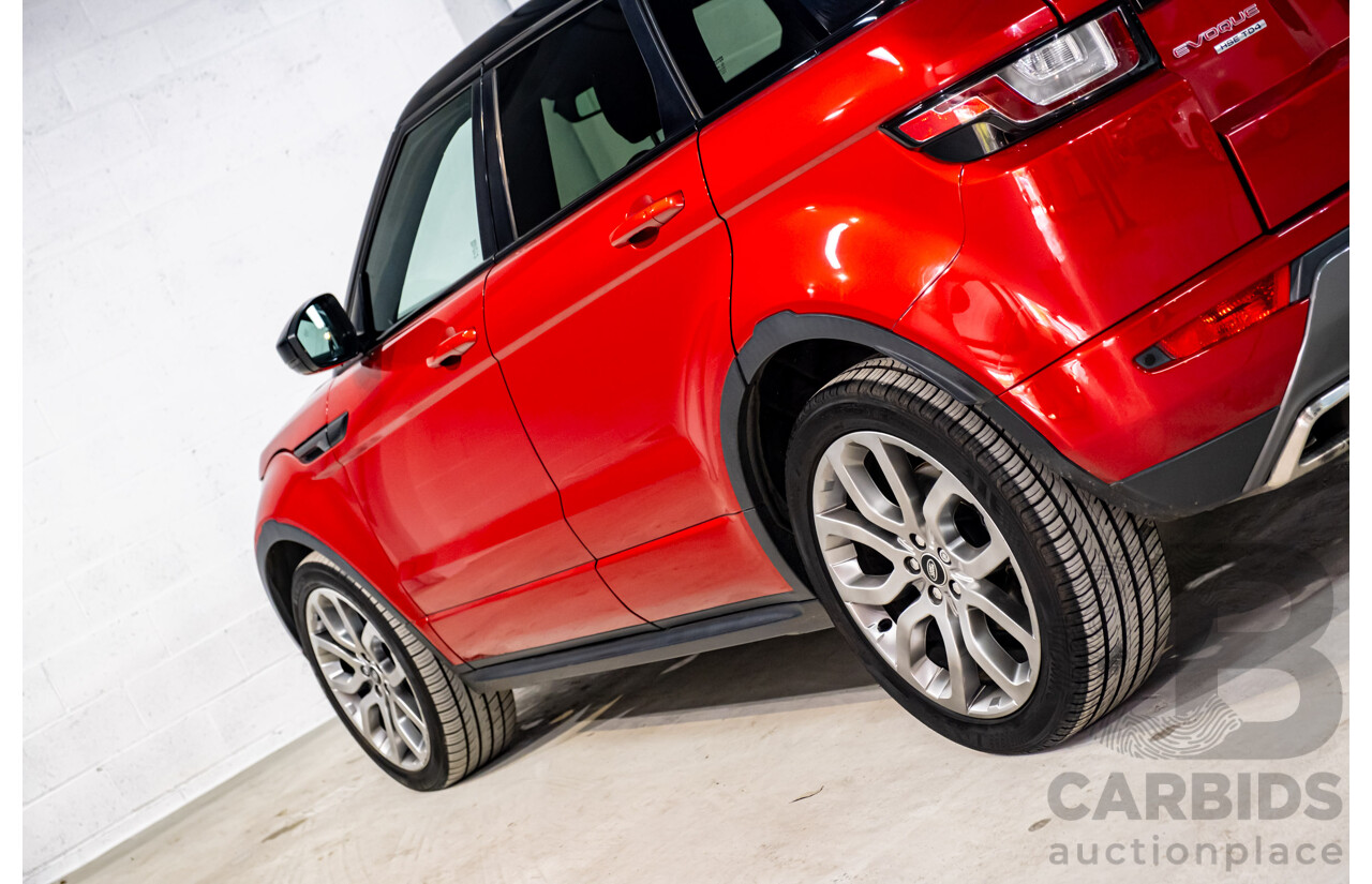 01/2016 Land Rover Range Rover Evoque TD4 180 HSE Dynamic (AWD) LV MY16 4d Wagon Firenze Red Metallic Turbo Diesel 2.0L