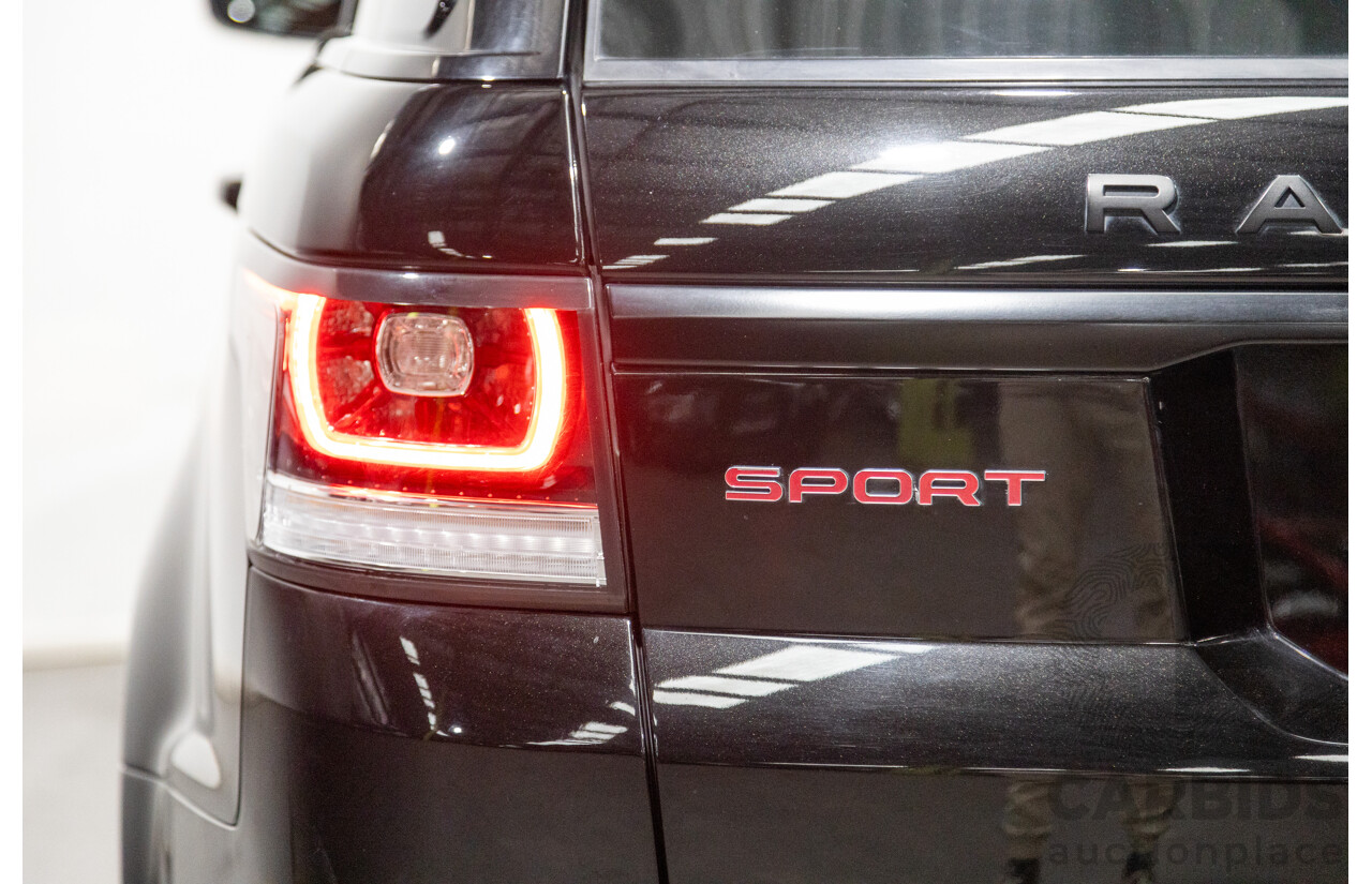 10/2017 Land Rover Range Rover Sport SDV8 HSE Dynamic LW (AWD) MY16 4d Wagon Santorini Black Metallic Twin Turbo Diesel V8 4.4L