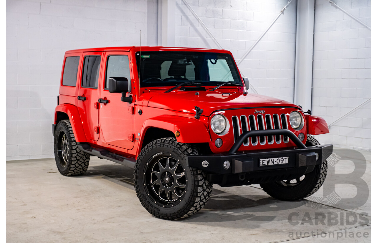 10/2017 Jeep Wrangler Unlimited Overland (4x4) JK MY17 4d Hardtop Firecracker Red V6 3.6L