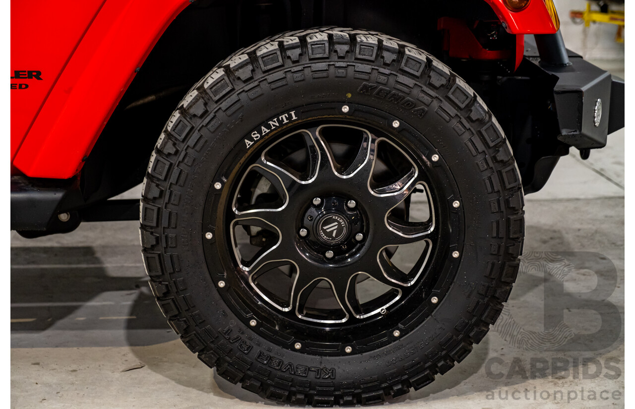 10/2017 Jeep Wrangler Unlimited Overland (4x4) JK MY17 4d Hardtop Firecracker Red V6 3.6L