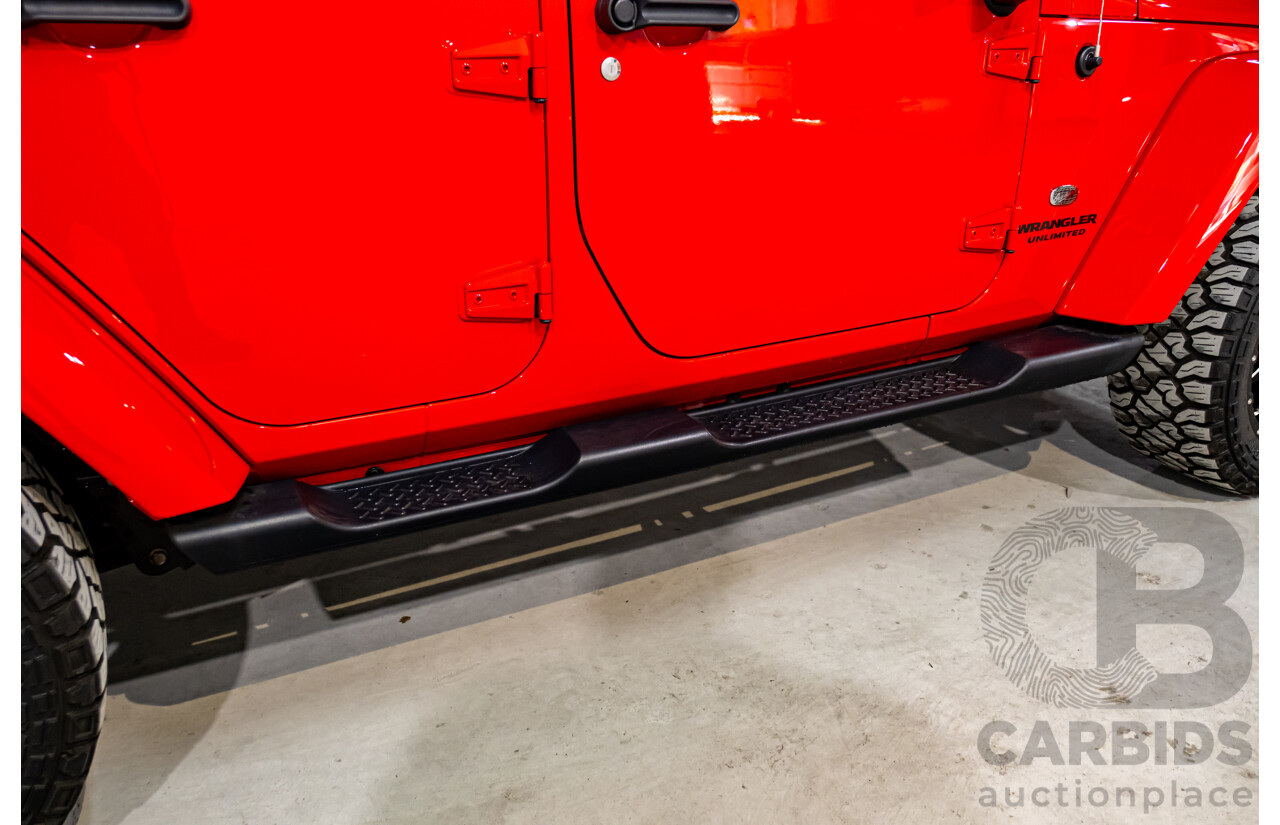 10/2017 Jeep Wrangler Unlimited Overland (4x4) JK MY17 4d Hardtop Firecracker Red V6 3.6L
