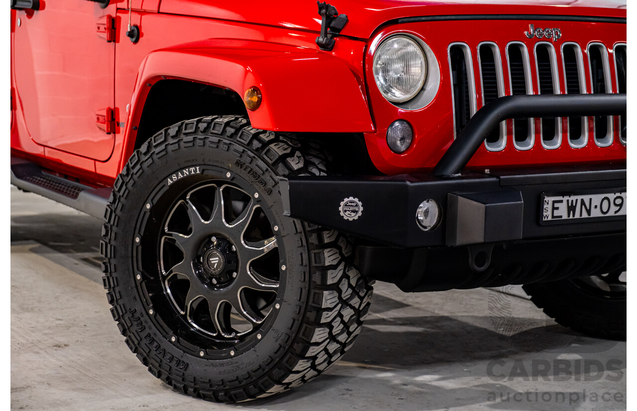 10/2017 Jeep Wrangler Unlimited Overland (4x4) JK MY17 4d Hardtop Firecracker Red V6 3.6L