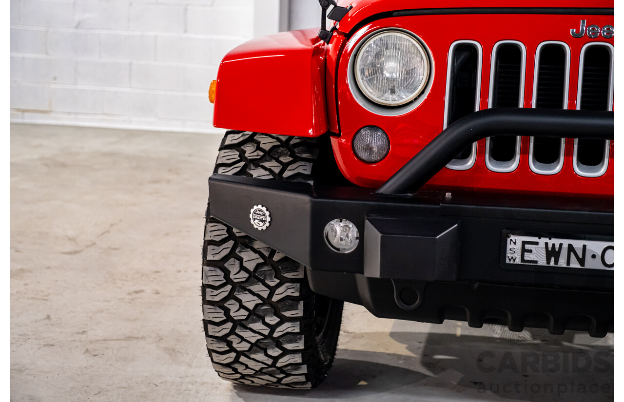 10/2017 Jeep Wrangler Unlimited Overland (4x4) JK MY17 4d Hardtop Firecracker Red V6 3.6L