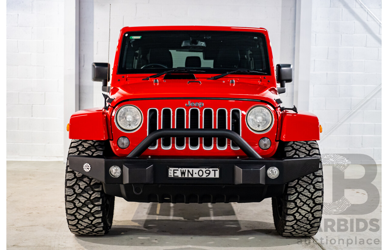10/2017 Jeep Wrangler Unlimited Overland (4x4) JK MY17 4d Hardtop Firecracker Red V6 3.6L