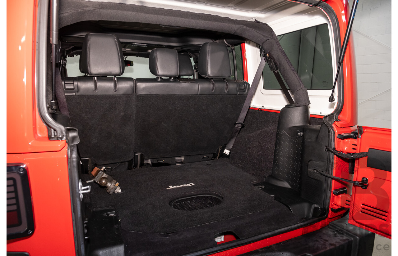 10/2017 Jeep Wrangler Unlimited Overland (4x4) JK MY17 4d Hardtop Firecracker Red V6 3.6L