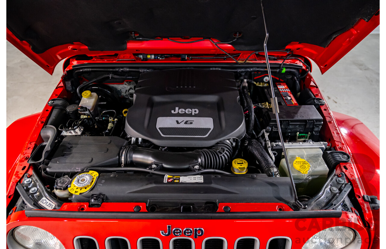 10/2017 Jeep Wrangler Unlimited Overland (4x4) JK MY17 4d Hardtop Firecracker Red V6 3.6L